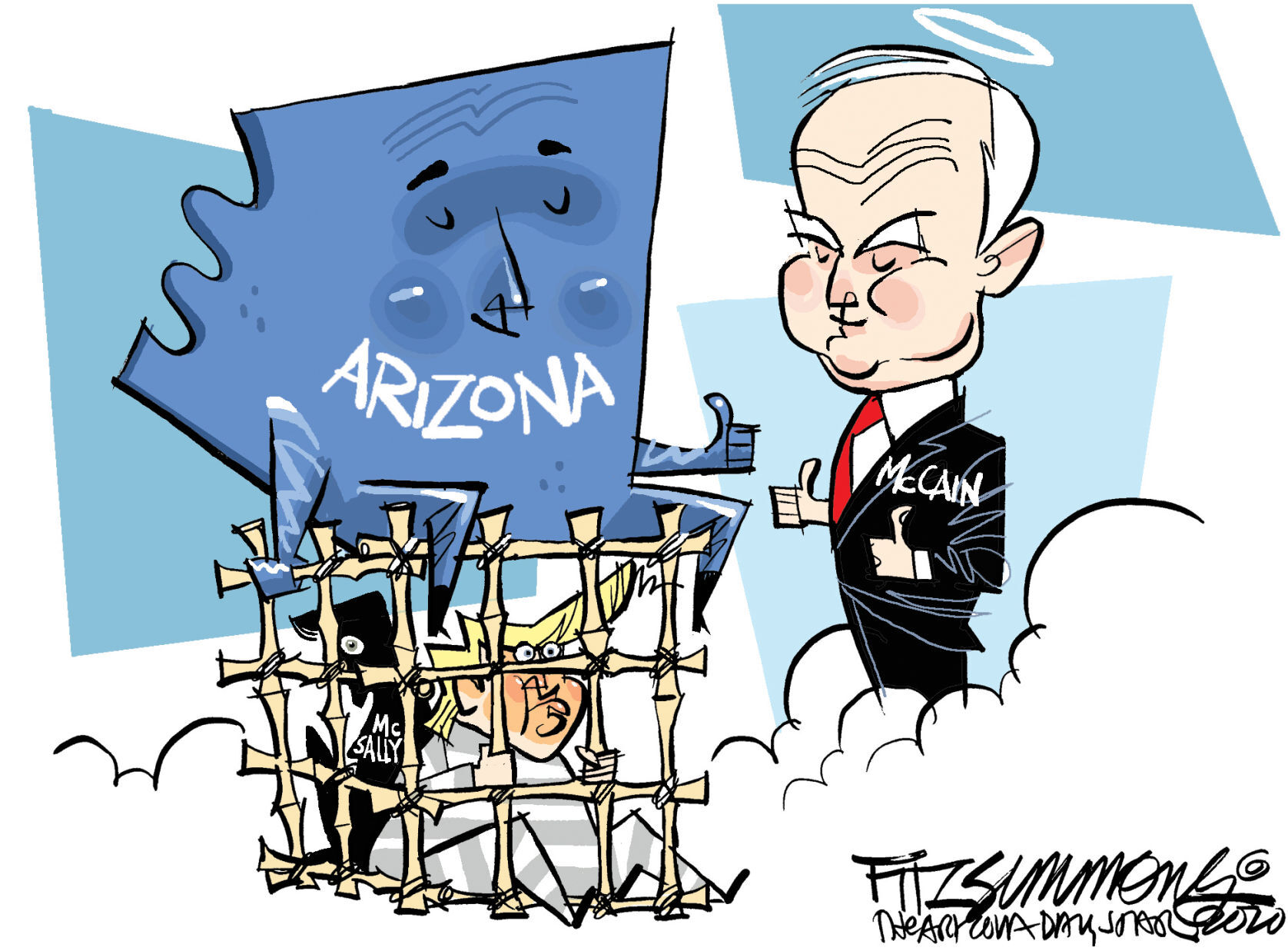 Daily Fitz Cartoon: Captured
